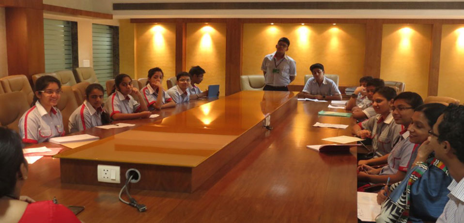 image show the teacher and students are participating in conference,top secondary school
